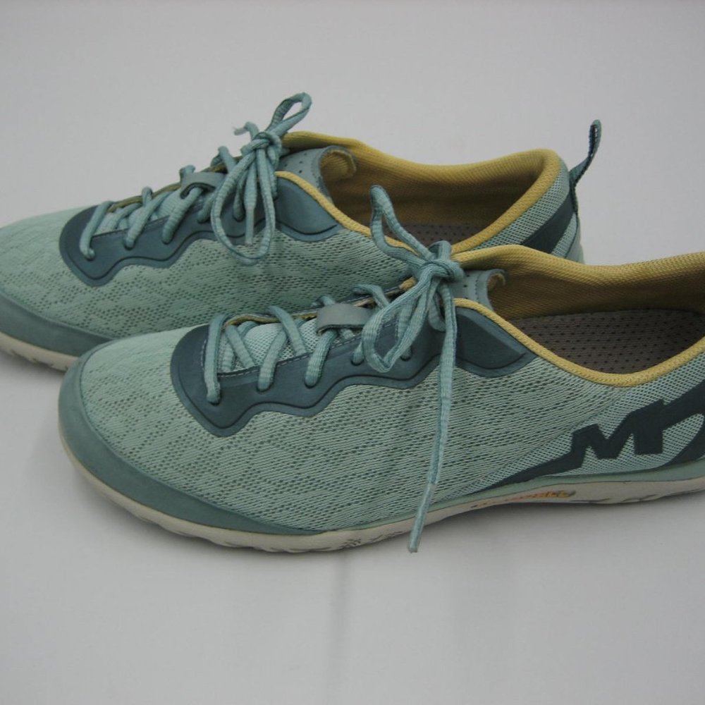 Merrell Select Grip Womens 9 Egg Shell Blue Lace Up Mesh Comfort Sneakers J53172 - Picture 3 of 11